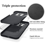 Husa de Protectie, Vivimall, pentru Huawei Mate 50 Pro, Liquid Silicone, cu Microfibra pe Interior, Protectie Antisoc, Compatibil Incarcare Wireless, Negru - vivimall.ro