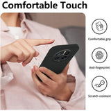Husa de Protectie, Vivimall, pentru Huawei Mate 50 Pro, Liquid Silicone, cu Microfibra pe Interior, Protectie Antisoc, Compatibil Incarcare Wireless, Negru - vivimall.ro