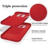 Husa de Protectie, Vivimall, pentru Huawei Mate 50 Pro, Liquid Silicone, cu Microfibra pe Interior, Protectie Antisoc, Compatibil Incarcare Wireless, Rosu - vivimall.ro