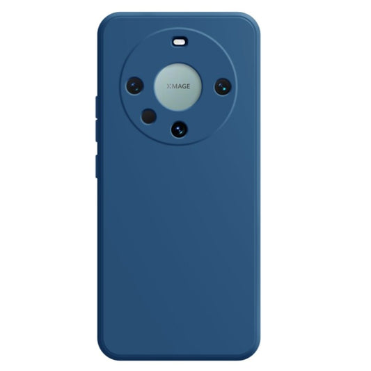Husa de Protectie, Vivimall, pentru Huawei Mate 60 Pro, Liquid Silicone, cu Microfibra pe Interior, Protectie Antisoc, Compatibil Incarcare Wireless, Albastru - vivimall.ro