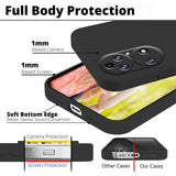 Husă Huawei P50 Pro Liquid Silicone neagră – detaliu margini ridicate protecție antisoc