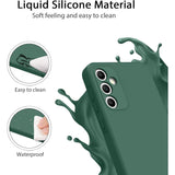 Husă Huawei P60 Pro silicon lichid verde, detaliu butoane și port USB-C accesibile