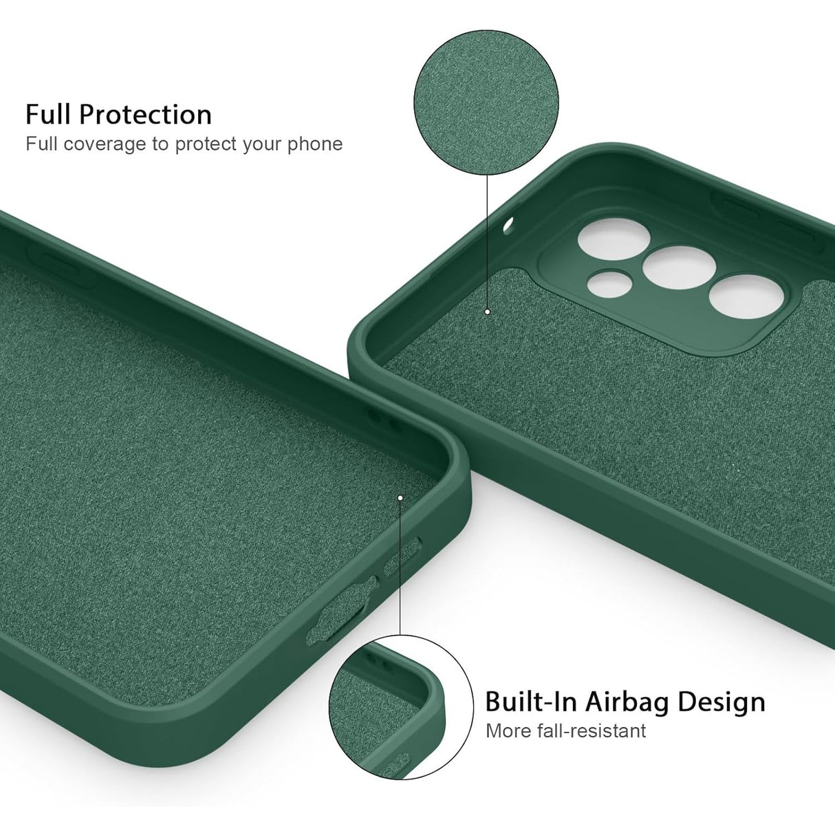 Husă Huawei P60 Pro verde, compatibilitate încărcare wireless demonstrată pe dispozitiv