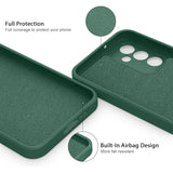 Husă Huawei P60 Pro verde, compatibilitate încărcare wireless demonstrată pe dispozitiv