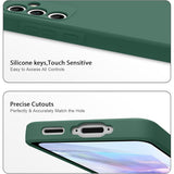 Set husă Huawei P60 Pro silicon lichid verde Vivimall, vedere de ansamblu produs
