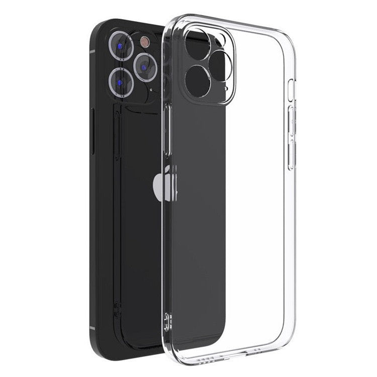 Husă silicon TPU transparentă pentru Xiaomi Redmi 13C 5G, vedere frontală, protecție camere inclusă