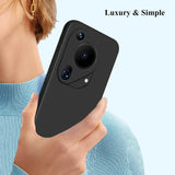 Husa de Protectie, Vivimall, pentru Huawei Pura 70, Liquid Silicone, cu Microfibra pe Interior, Protectie Antisoc, Compatibil Incarcare Wireless, Negru - vivimall.ro