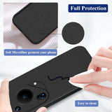 Husa de Protectie, Vivimall, pentru Huawei Pura 70, Liquid Silicone, cu Microfibra pe Interior, Protectie Antisoc, Compatibil Incarcare Wireless, Negru - vivimall.ro