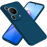 Husa de Protectie, Vivimall, pentru Huawei Pura 70 Pro, Liquid Silicone, cu Microfibra pe Interior, Protectie Antisoc, Compatibil Incarcare Wireless, Albastru - vivimall.ro