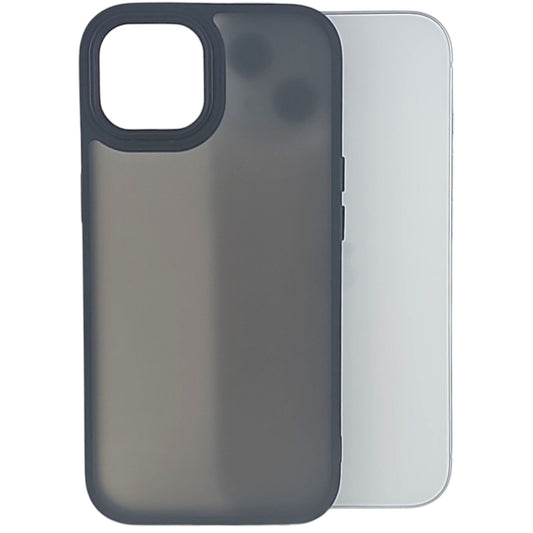 Husa de Protectie, Vivimall, pentru iPhone 15 Plus, Satin Matte, din PC, Negru - vivimall.ro