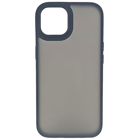 Detaliu finisaj satin-matte anti-amprente husă iPhone 15 Pro Max din policarbonat rigid, negru