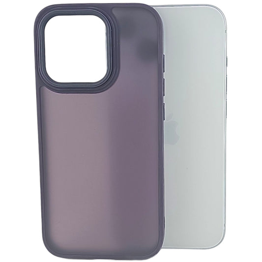Husa de Protectie, Vivimall, pentru iPhone 15 Pro, Satin Matte, din PC, Mov - vivimall.ro