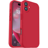 Husa de Protectie, Vivimall, pentru iPhone 16, Liquid Silicone, cu Microfibra pe Interior, Protectie Antisoc, Compatibil Incarcare Wireless, Rosu - vivimall.ro