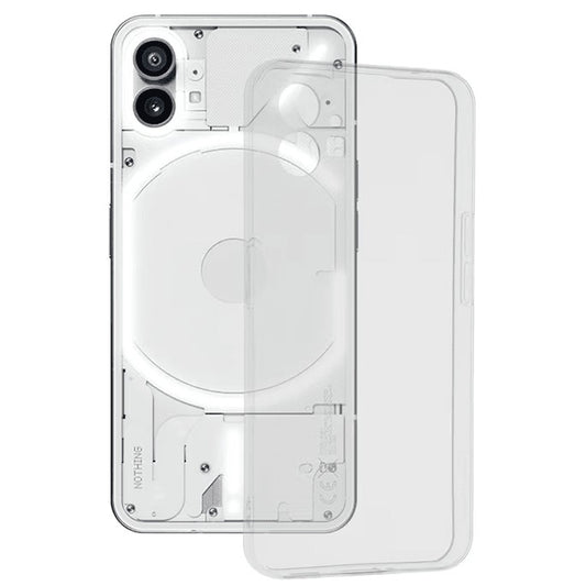 Husa de Protectie, Vivimall, pentru Nothing Phone 1, TPU Protect Plus, cu Dust Plug, Transparent - vivimall.ro