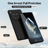 Husă Vivimall OnePlus 12 5G negru, compatibilă incarcare wireless, vedere spate
