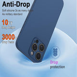 Husa de Protectie, Vivimall, pentru Oppo Reno 11 F, Liquid Silicone, cu Microfibra pe Interior, Protectie Antisoc, Compatibil Incarcare Wireless, Albastru - vivimall.ro