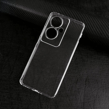 Husa de Protectie, Vivimall, pentru Oppo Reno 11F, TPU Protect Plus, cu Dust Plug, Transparent - vivimall.ro