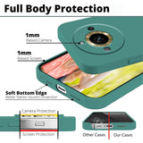 Husa de Protectie, Vivimall, pentru Realme 11 Pro Plus, Liquid Silicone, cu Microfibra pe Interior, Protectie Antisoc, Compatibil Incarcare Wireless, Verde - vivimall.ro