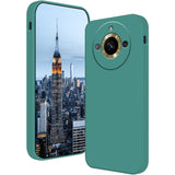 Husa de Protectie, Vivimall, pentru Realme 11 Pro Plus, Liquid Silicone, cu Microfibra pe Interior, Protectie Antisoc, Compatibil Incarcare Wireless, Verde - vivimall.ro