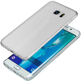 Husa de protectie Flippy® pentru Samsung A7 2017 Full Tpu 360 V2 Transparent cu margini albe - vivimall.ro