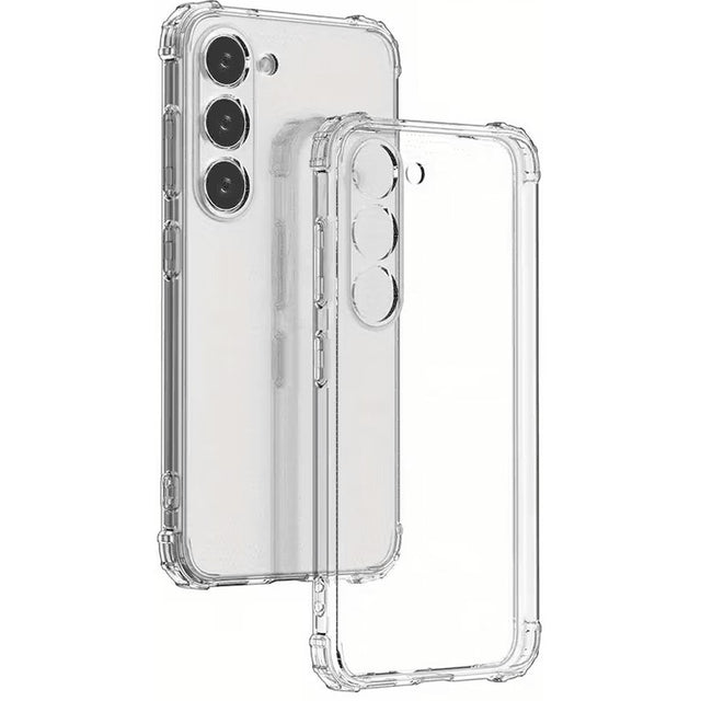 Husa de Protectie, Vivimall, pentru Samsung Galaxy A15, TPU Protect Plus, cu Dust Plug, Transparent - vivimall.ro