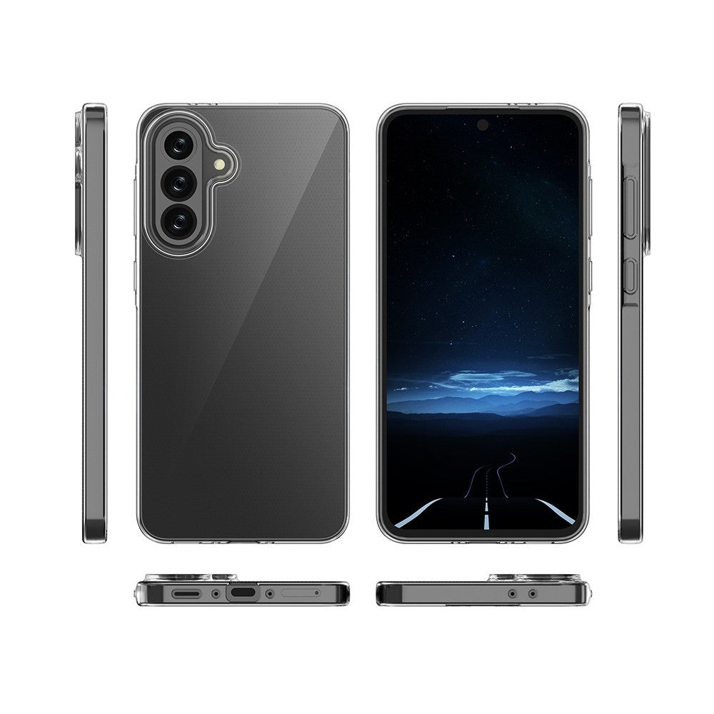Husa Telefon, Vivimall, Compatibila Samsung Galaxy A35 5G, Protect Plus TPU, 0.8-0.9 mm, Transparent - vivimall.ro