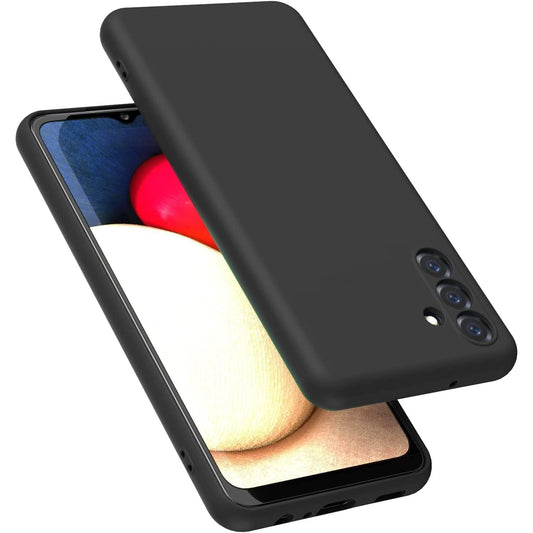 Husa de Protectie, Vivimall, pentru Samsung Galaxy A35, Liquid Silicone, cu Microfibra pe Interior, Protectie Antisoc, Compatibil Incarcare Wireless, Negru - vivimall.ro