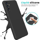 Husa de Protectie, Vivimall, pentru Samsung Galaxy A55, Liquid Silicone, cu Microfibra pe Interior, Protectie Antisoc, Compatibil Incarcare Wireless, Negru - vivimall.ro