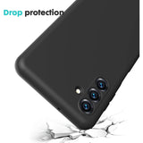 Husa de Protectie, Vivimall, pentru Samsung Galaxy A55, Liquid Silicone, cu Microfibra pe Interior, Protectie Antisoc, Compatibil Incarcare Wireless, Negru - vivimall.ro