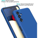 Husa de Protectie, Vivimall, pentru Samsung Galaxy A55, Liquid Silicone, cu Microfibra pe Interior, Protectie Antisoc, Compatibil Incarcare Wireless, Albastru - vivimall.ro