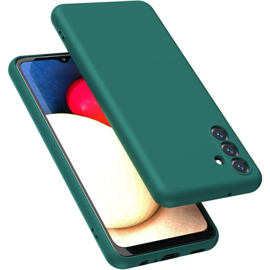 Husa de Protectie, Vivimall, pentru Samsung Galaxy A55, Liquid Silicone, cu Microfibra pe Interior, Protectie Antisoc, Compatibil Incarcare Wireless, Verde - vivimall.ro