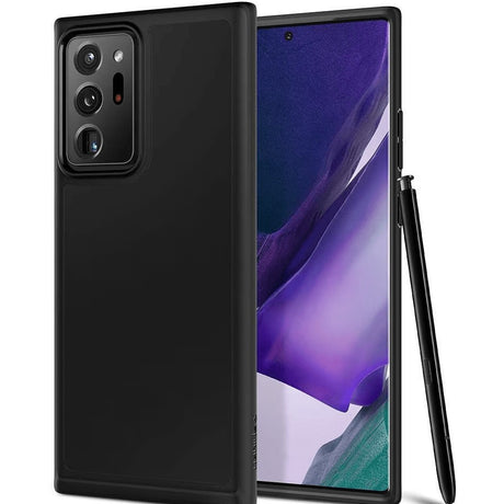 Husa de Protectie, Flippy, pentru Samsung Galaxy S20 Ultra, din TPU Mat, Flexibila, Negru - vivimall.ro
