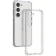Husă Samsung Galaxy S23 FE 5G transparentă TPU Protect Plus cu Dust Plug, vedere frontală