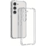 Husă Samsung Galaxy S23 FE 5G transparentă TPU Protect Plus cu Dust Plug, vedere frontală