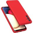 Husă roșie din silicon lichid pentru Samsung Galaxy S23 FE, vedere frontală, model Liquid Silicone