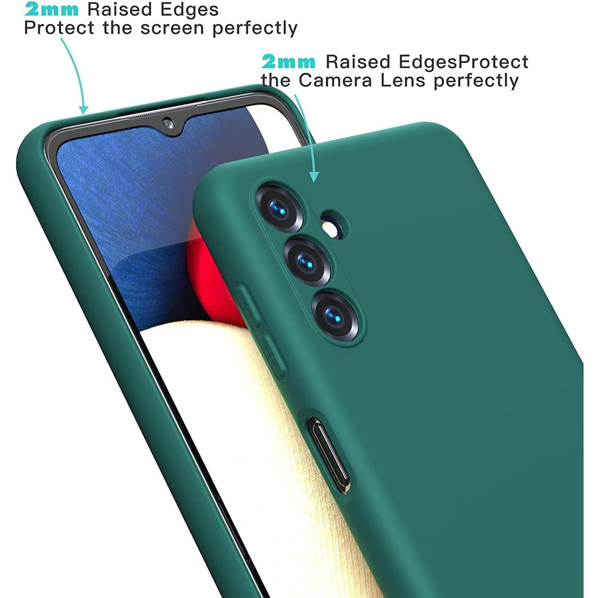 Husă protecție antisoc Samsung Galaxy S23 FE verde, compatibilă încărcare wireless Qi