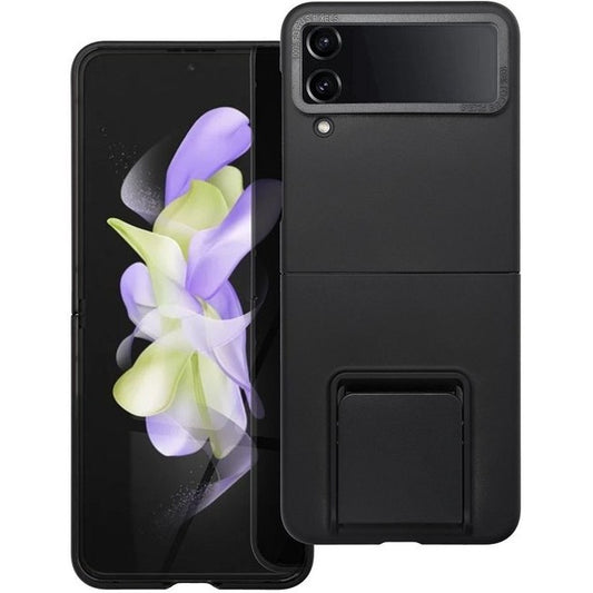 Husa de Protectie, Vivimall, pentru Samsung Galaxy Z Flip 4 5G, din PC, cu Pliere Tridimensionala, Multifunctionala, Negru - vivimall.ro