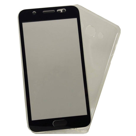 Husa de protectie Flippy® pentru Samsung J7 2016 Full Tpu 360 V2 Transparent cu margini negre - vivimall.ro