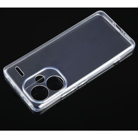 Husă TPU transparentă pentru Xiaomi 14 5G, detaliu margine ridicată protecție camere