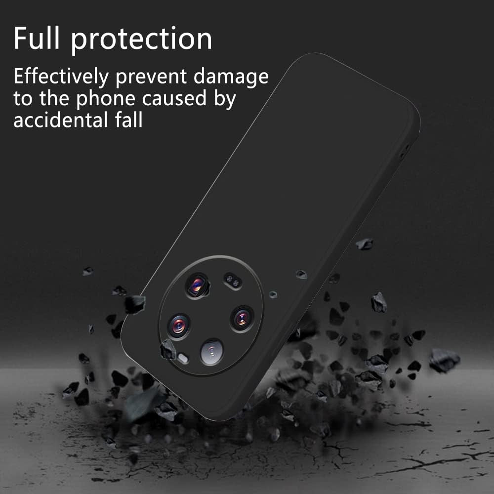 Husă Xiaomi 14 Ultra negru mat, detaliu decupaje precise pentru butoane și port USB-C