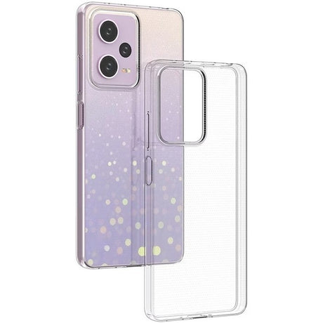 Husă TPU transparentă Protect Plus pentru Xiaomi Redmi Note 12 4G cu Dust Plug, vedere frontală