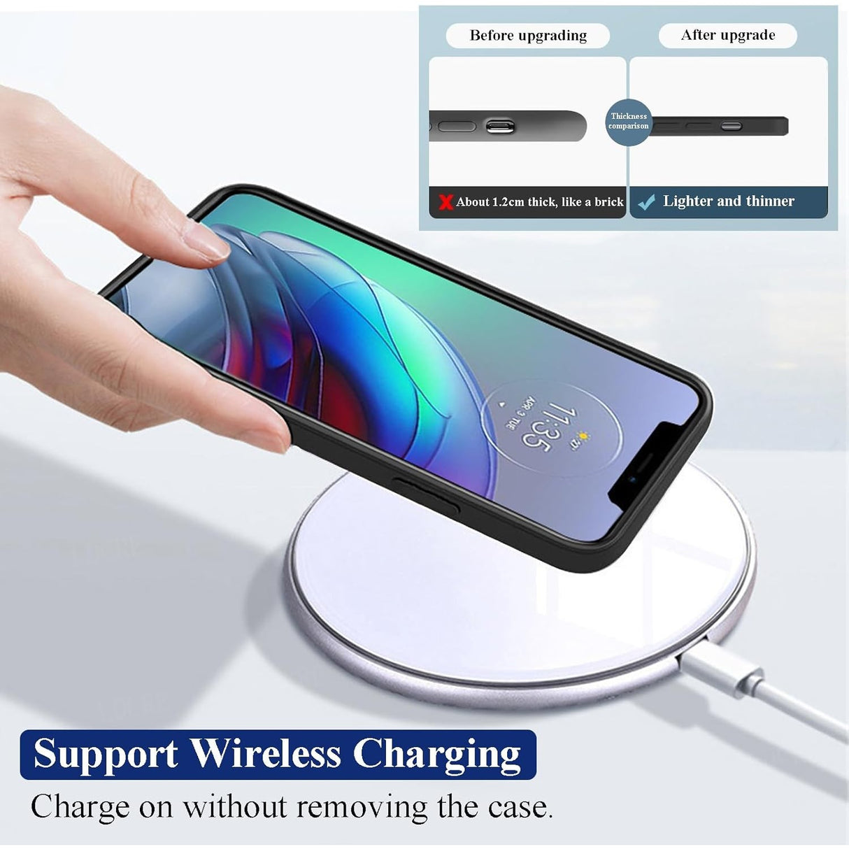 Husa de Protectie, Flippy, pentru Xiaomi Redmi Note 12 Pro 5G, Liquid Silicone, cu Microfibra pe Interior, Protectie Antisoc, Compatibil Incarcare Wireless, Negru - vivimall.ro