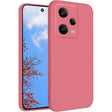 Husa de Protectie, Vivimall, pentru Xiaomi Redmi Note 12 Pro 5G, Liquid Silicone, cu Microfibra pe Interior, Protectie Antisoc, Compatibil Incarcare Wireless, Rosu Camellia - vivimall.ro