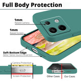 Husa de Protectie, Vivimall, pentru Xiaomi Redmi Note 13 Pro 5G, Liquid Silicone, cu Microfibra pe Interior, Protectie Antisoc, Compatibil Incarcare Wireless, Verde - vivimall.ro