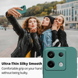 Husa de Protectie, Vivimall, pentru Xiaomi Redmi Note 13 Pro 5G, Liquid Silicone, cu Microfibra pe Interior, Protectie Antisoc, Compatibil Incarcare Wireless, Verde - vivimall.ro