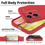 Husa de Protectie, Vivimall, pentru Xiaomi Redmi Note 13 Pro Plus 5G, Liquid Silicone, cu Microfibra pe Interior, Protectie Antisoc, Compatibil Incarcare Wireless, Rosu - vivimall.ro