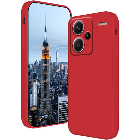 Husa de Protectie, Vivimall, pentru Xiaomi Redmi Note 13 Pro Plus 5G, Liquid Silicone, cu Microfibra pe Interior, Protectie Antisoc, Compatibil Incarcare Wireless, Rosu - vivimall.ro