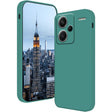 Husă silicon lichid verde pentru Xiaomi Redmi Note 13 Pro Plus 5G, vedere frontală, model Vivimall