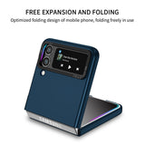 Husa de protectie Flippy, Pliere Tridimensionala, Multifunctionala, PC, pentru  Samsung Galaxy Z Flip 3 , Albastru - vivimall.ro