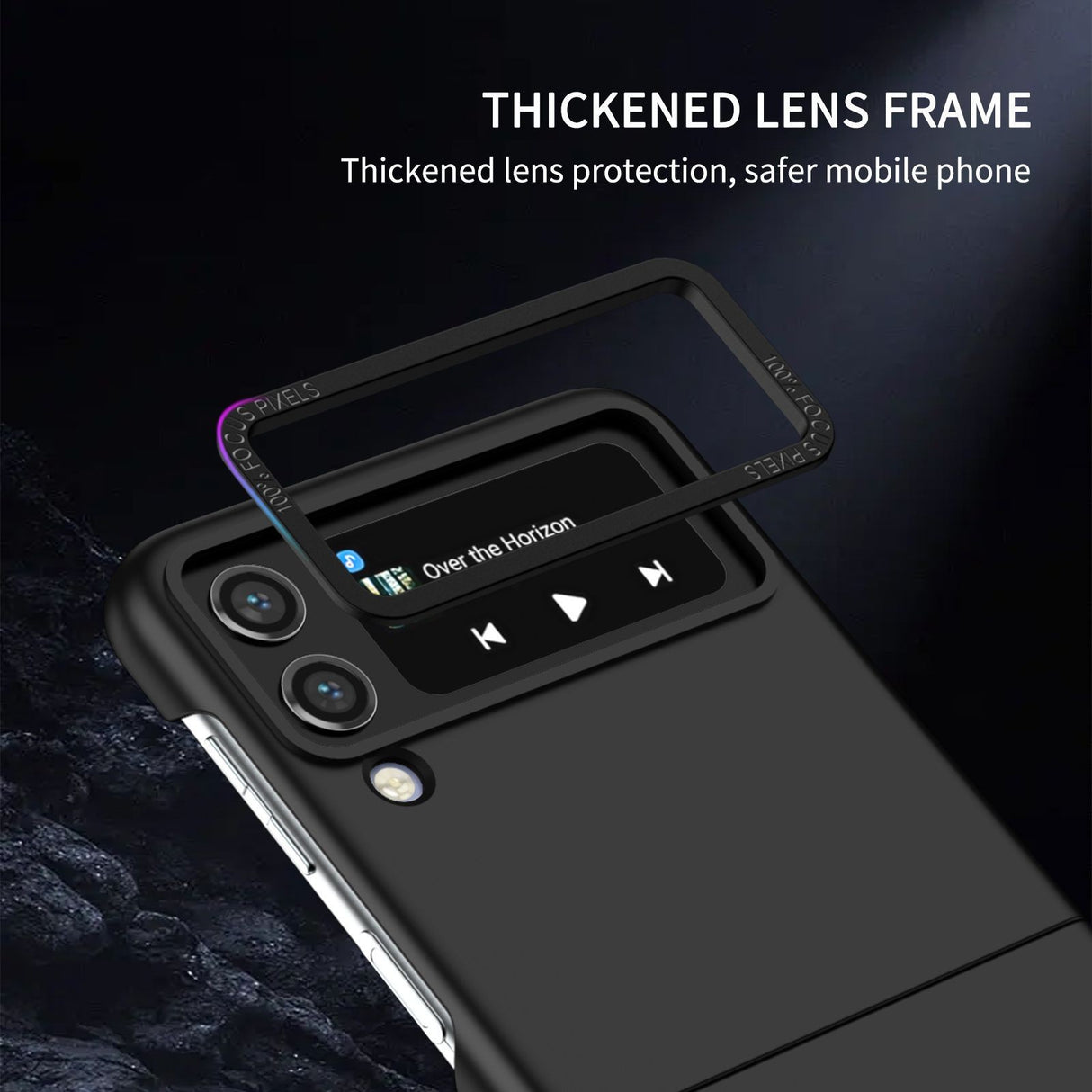 Husa de protectie Flippy, Pliere Tridimensionala, Multifunctionala, PC, pentru  Samsung Galaxy Z Flip 3 , Negru - vivimall.ro